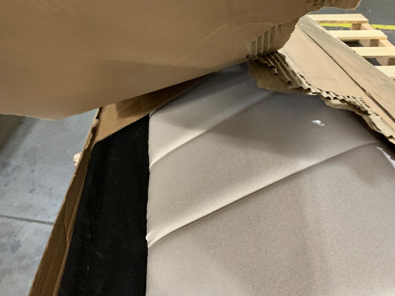 Photo 1 of (truck/trailer pick up only)
SHA CERLIN King Size Lift Up Storage Bed/Velvet Upholstered/Modern Wingback Headboard/Upholstered Platform Bed Frame/Hydraulic Storage/No Box Spring Needed/White