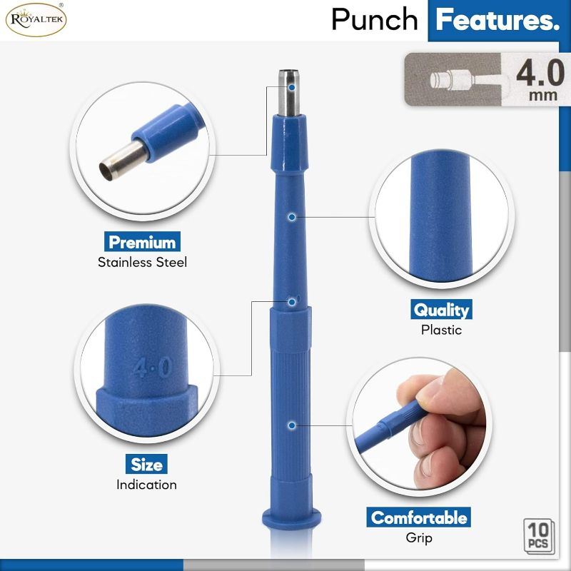 Photo 1 of ***FACTORY SEALED***
Scientific Labwares Disposable Punch Biopsy with Protective Cap, 4.0mm, Sterile, Single Punch Blade