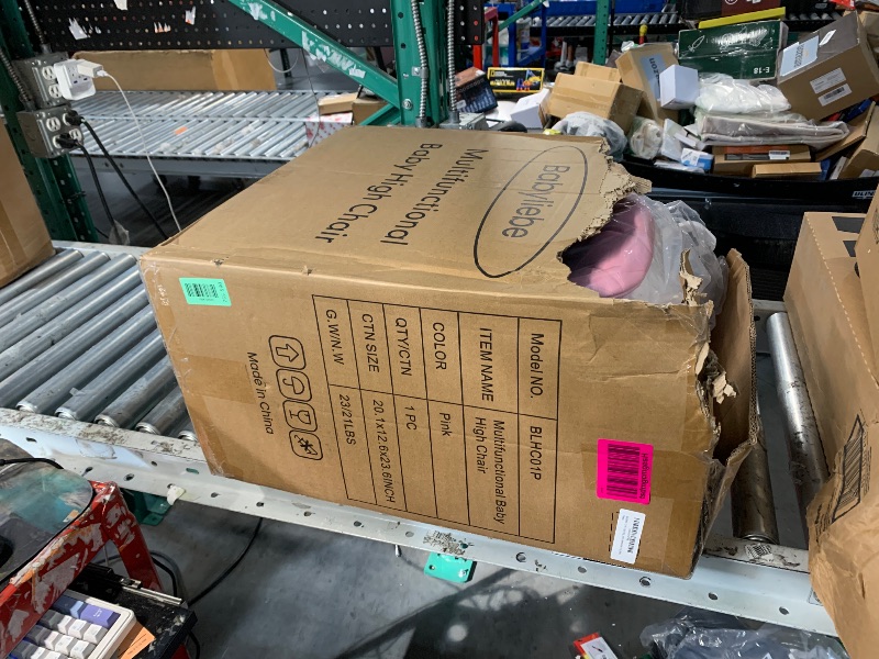 Photo 1 of ***FACTORY SEALED*** Babyliebe 15-in-1 Baby High Chair, Convertible Highchair for Babies and Toddlers with Activity Center, Booster Seat, Building Block Table, Toddler Chair with Safety Harness, Removable Tray (Pink)