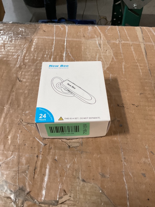 Photo 1 of [2 Pack] Bluetooth Earpiece Wireless Handsfree Headset V5.0 24 Hrs Driving with Mic 60 Days Standby Bluetooth Headset for iPhone Android Samsung Driver