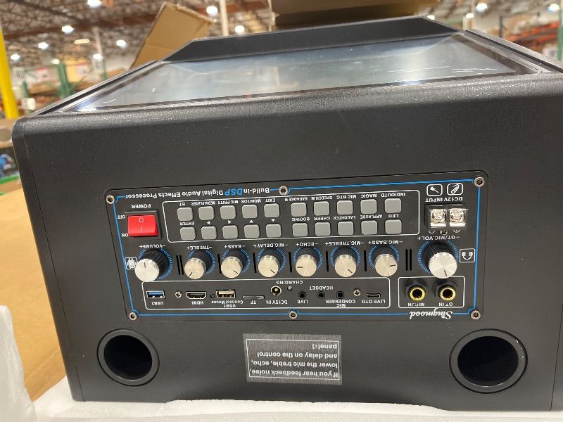 Photo 1 of ***UNABLE TO TEST***Karaoke Machine for Adults, with Lyrics Display, Smart Portable Big Bluetooth Speaker 2 Wireless Microphones, Professional Karaoke System 1000W Peak Power Big Bluetooth DJ Light