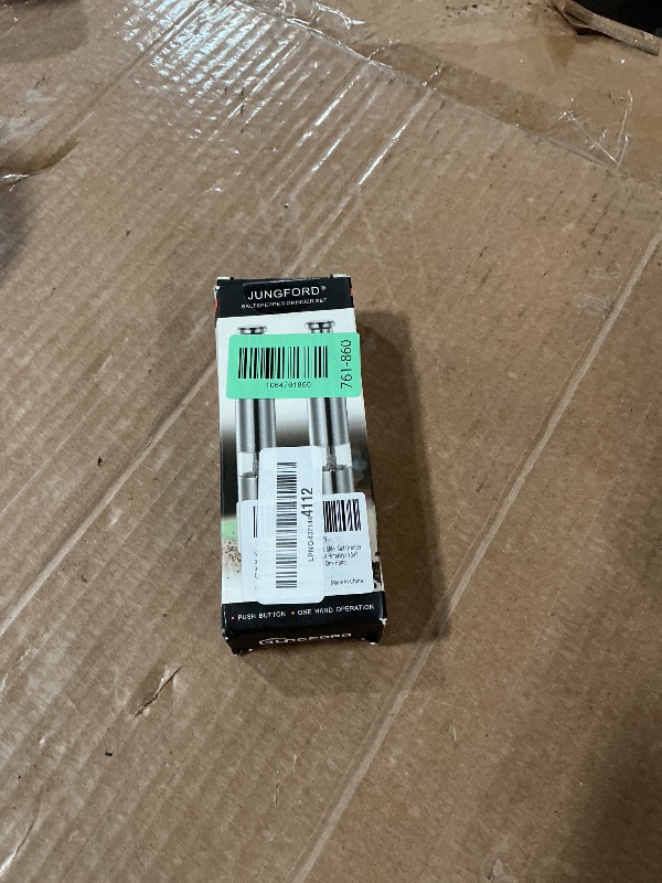 Photo 1 of [2 Pieces] Premium Stainless Steel Salt Grinder and Pepper Mill Set for Pepper Sea Salt Himalayan Salt and Spices with Thumb Button for One Hand Operation