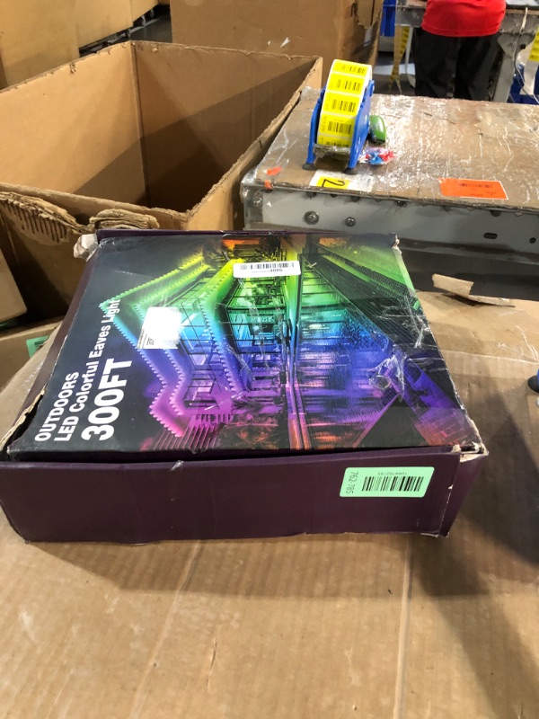 Photo 1 of ****Missing power cable and remote ****
FBZ 300FT Permanent Outdoor RGB Lights - IP67 Waterproof with Smart App Control Remote,DIY Scene Modes, Music Synchronization,Eaves Lights for Garden Decor,Deck,Christmas