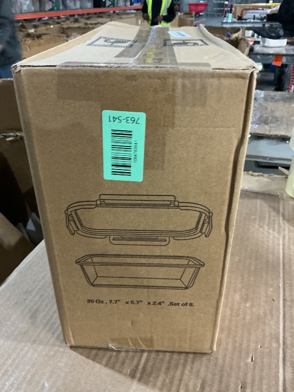 Photo 1 of [8-Pack,30 oz]Glass Meal Prep Containers,Glass Food Storage Containers,Airtight lunch Containers with Lids, Microwave, Oven, Freezer and Dishwasher