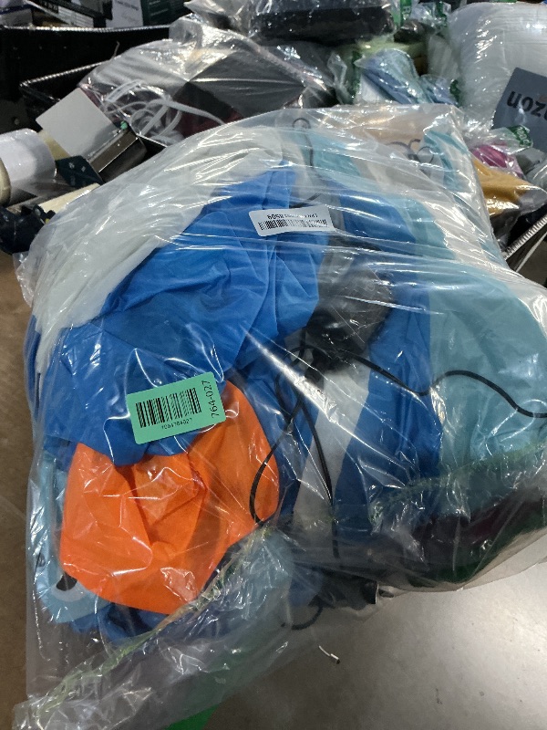 Photo 1 of ***Heavily used dirty**** 9FT Long Christmas Inflatables Decorations, Outdoor Penguin & Polar Bear Fishing Giant Blow Up with Built-in LED Lights for Yard Garden Lawn Holiday Decor