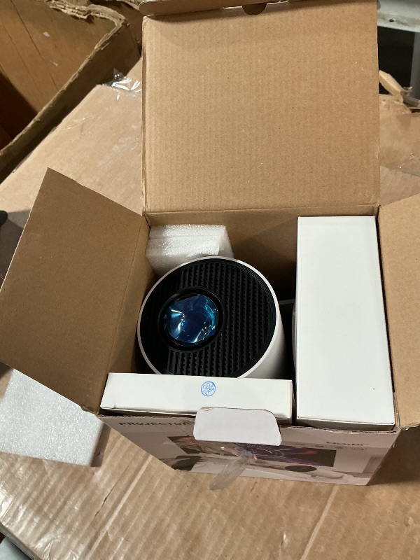 Photo 1 of ?Electric Focus?Mini Projector, Projector 4K 1080P Support, 260 ANSI Lumens Projector with Wifi and Bluetooth, Upgrade Smart Proyector, 5w Speaker, Auto Keystone Correction 35"-130" Screen HY300 Plus