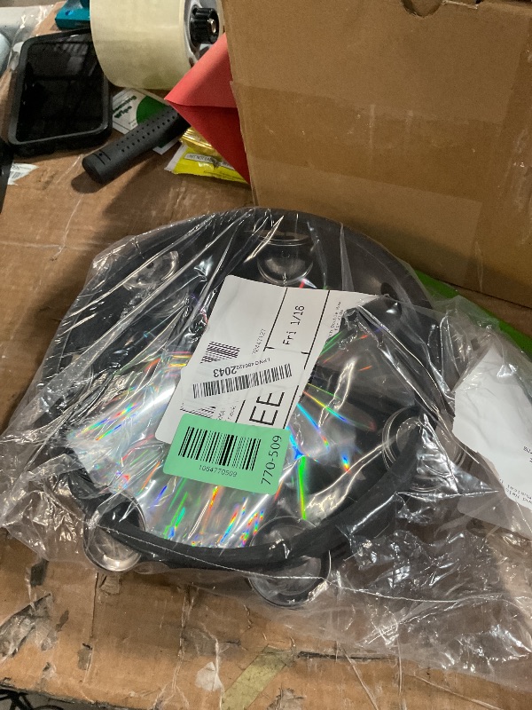 Photo 1 of ***dents***EASTROCK Radiant Tambourine Hand Held Drum 8 Inch Double Row Jingles Reflective Tambourine Musical Instrument for Kids Adults Church KTV Party