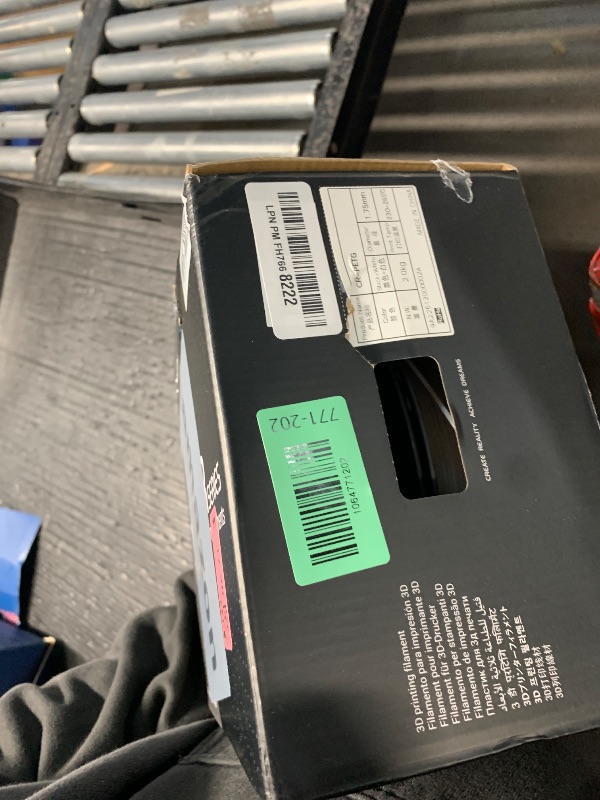 View 2 of ***white one only***Creality 2 kg Black & White PETG 1.75mm Filament, 3D Printer Filament Bundle, Excellent Toughness High Precision, Odorless Non-Toxic Moistureproof, Glossy, Accuracy +/- 0.02mm