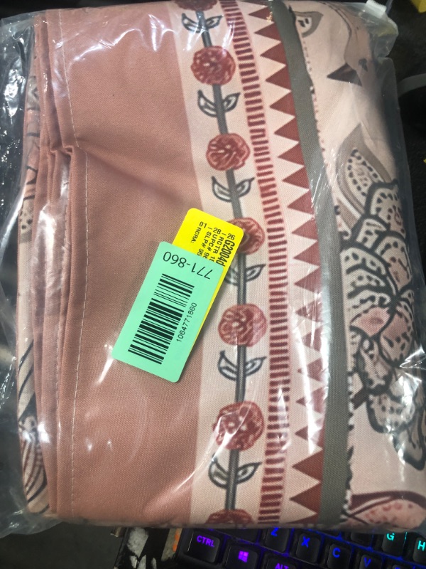 Photo 1 of  Boho Floral Mandala Tapestry Wall Hanging Pink Bohemian Flower Medallion Tapestry Aesthetic Watercolor Hippie Indian Large Tapestries for Bedroom Living Room Dorm Decor 80 x 60 Inch