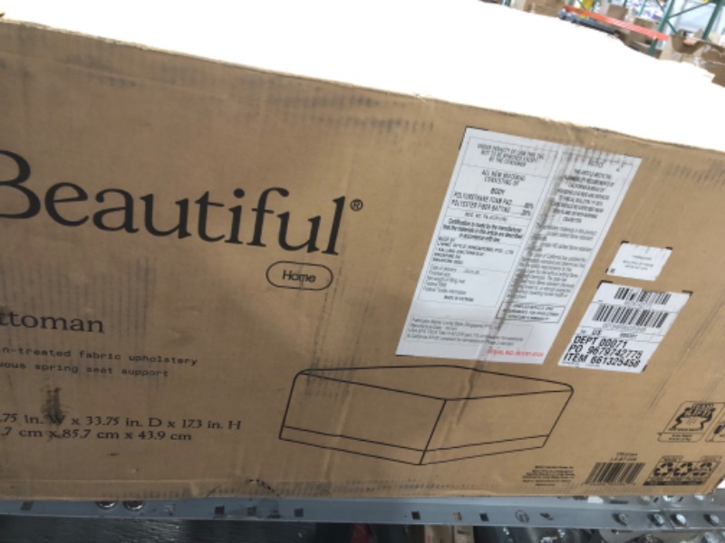 Photo 1 of *****PARTIAL SET, OTTOMAN ONLY***
Beautiful Drew Modular Sectional with Ottoman by Drew Barrymore Gray Fabric Box 4 of 4
