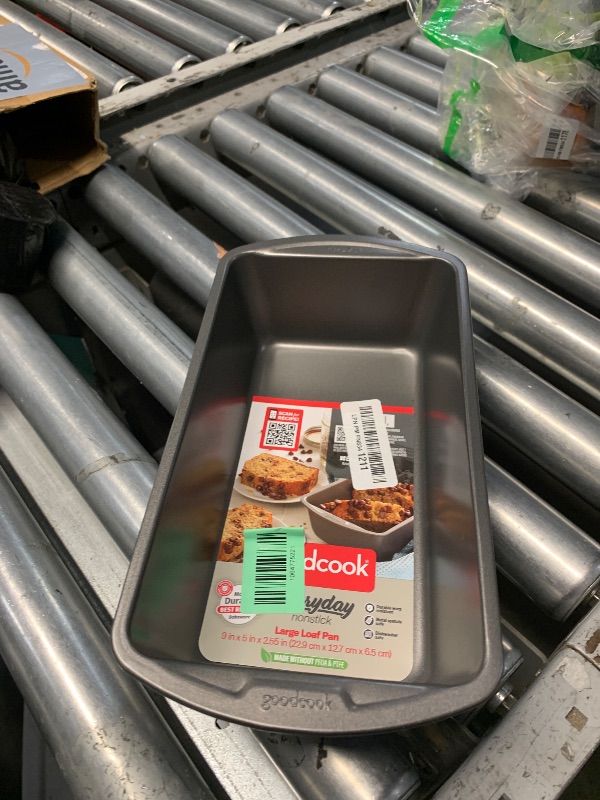 Photo 1 of ***ONLY ONE***
GoodCook Nonstick Loaf Pan 9 x 5-Inch Heavy-Duty Steel Bakeware with Easy-Clean Non-Stick Coating, Oven & Dishwasher Safe Pan for Meatloaf Breads Lasagnas Casseroles & More, Set of 2, Gray