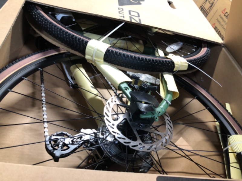 Photo 1 of ***FACTORY SEALED*******OPENED FOR INSPECTION***Ozark Trail 700C G.1 Explorer Flat Bar Gravel Bike, Small Frame, Fits Riders 5'1" - 5'5", Green, Adult, Unisex, Online Only