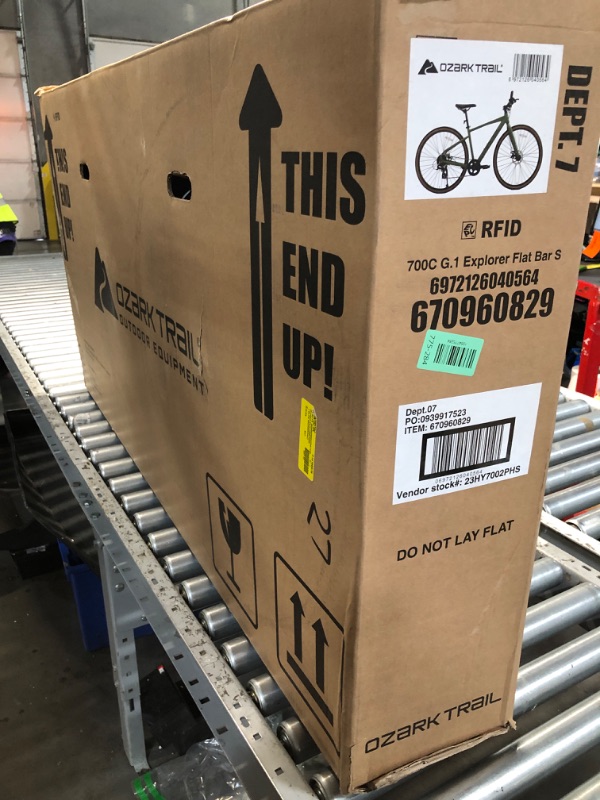 Photo 1 of ***FACTORY SEALED*******OPENED FOR INSPECTION***Ozark Trail 700C G.1 Explorer Flat Bar Gravel Bike, Small Frame, Fits Riders 5'1" - 5'5", Green, Adult, Unisex, Online Only