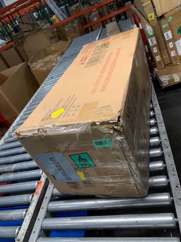 Photo 1 of ***Parts Only**** Merax 63" Large Sideboard, Vertical Striped Storage Cabinet with 4 Door, Metal Handles, Adjustable Shelf, Suitable for Study, Entryway and Living Room, Black