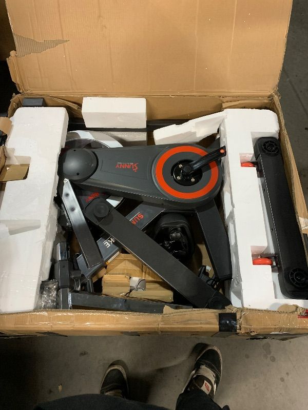 Photo 1 of ***PARTIAL SET - PRICE ADJUSTED***
Sunny Health & Fitness Premium Indoor Cycling Smart Stationary Bike with Exclusive SunnyFit App Enhanced Connectivity - SF-B1805SMART