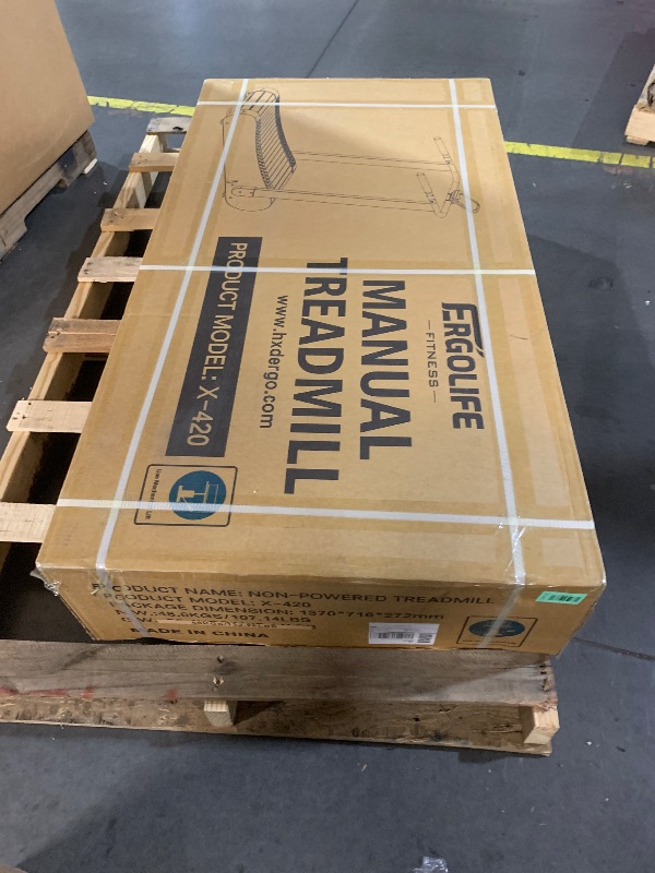 Photo 1 of ***FACTORY SEALED***
ERGOLIFE Curved Treadmill with Non-Electric Motorized, 2-in-1 Folding Treadmill with APP for Home Workout, Compact Manual Walking Pad, Office Running Machine with LCD Display