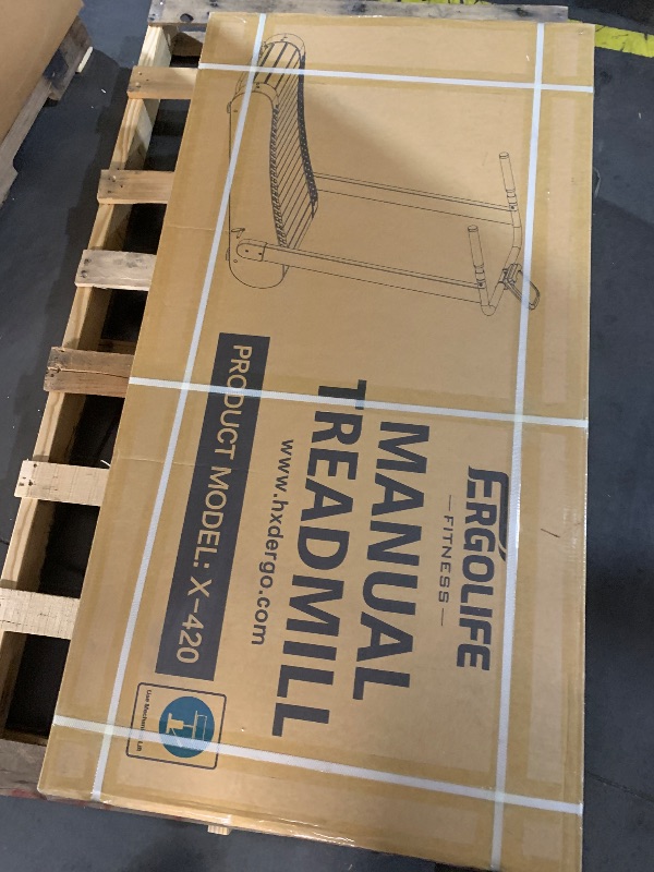 Photo 1 of ***FACTORY SEALED***
ERGOLIFE Curved Treadmill with Non-Electric Motorized, 2-in-1 Folding Treadmill with APP for Home Workout, Compact Manual Walking Pad, Office Running Machine with LCD Display