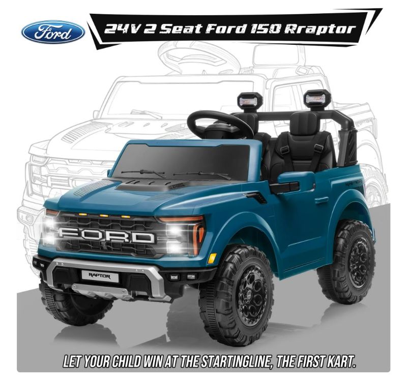 Photo 1 of ***MISSING PARTS***
Ford F150 Raptor 24V Powered Ride on Cars for Kids, Extra large Real 2 Seater Ride on Toys with Remote Control, Bluetooth, LED, Truck Storage, Electric Vehicles Ride on Truck for Boys Girls Gifts