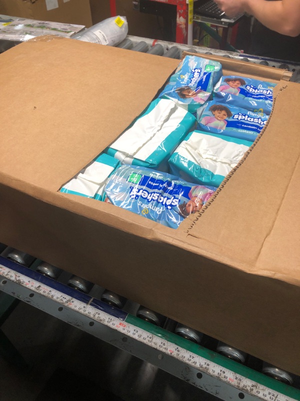 Photo 1 of ***BOX FULL 18 BAGS**** Pampers Swim Diapers - Splashers - Size 5+, 17 Count, Gap-Free Disposable Baby Swimming Pants