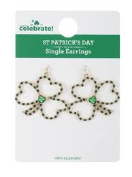 Photo 1 of ***FACTORY SEALED*** Way to Celebrate St. Patrick's Day Shamrock Earrings, 4 Pair