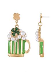 Photo 1 of ***FACTORY SEALED*** ***BUNDLE*** ST. Patrick's day jewelry ( 2 necklaces, bracelet, earnings)   