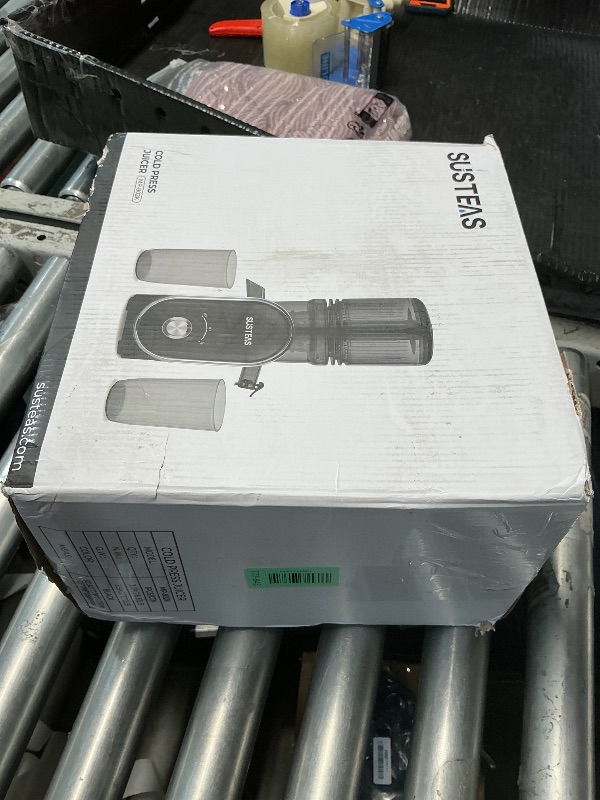 Photo 1 of ***MISSING PARTS***
SUSTEAS Cold Press Juicer, 300W, 5.3" Large Feed Chute, 1.5L Capacity, Automatic Feeding, High Yield, Easy to Clean, Ideal for Whole Fruits & Vegetables, Black
