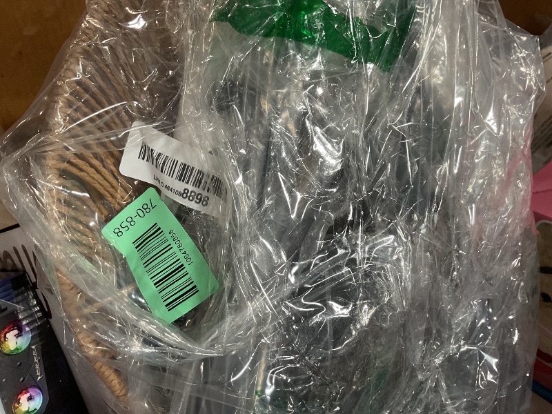 Photo 1 of ?Upgraded?Dimmable Boho Floor Lamp for Living Room, Modern Swing Arm Floor Lamp with Rattan & Fabric Shades, Black Rattan Standing Lamp with 11W Bulb, Farmhouse Adjustable Tall Lamp for Bedroom Office