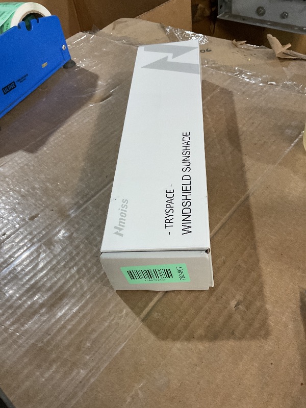 Photo 1 of [Upgraded] Nmoiss Windshield Sun Shade Umbrella - [Vinyl Coating Heat Shield] Protect Car from Sun Rays & Heat Damage Keep Cool and Protect Interior, Spring Structure Edge Medium 56" L x 31" W