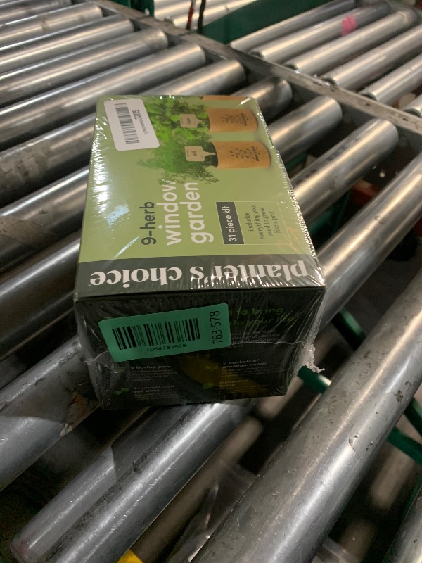 Photo 1 of ***FACTORY SEALED***Planters' Choice 9 Herb Indoor Window Garden Kit - House Plants Seeds - Best Unique Easter Gift Ideas for Women, Mom, Friend, Her, Birthday, Housewarming, Mother - New Home Kitchen Gifts