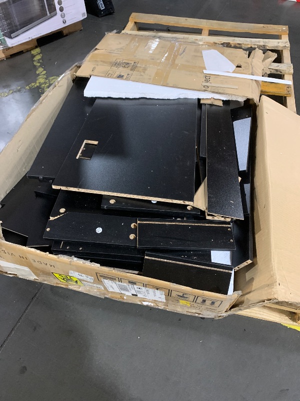 Photo 1 of ***MISSING MIRROR**YITAHOME Vanity Desk with Large Mirror & LED Lights, 3 Light Modes Makeup Vanity Table Set with 10 Storage Drawers & Power Outlets