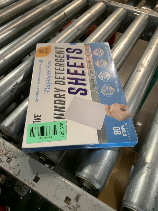 Photo 1 of ***FACTORY SEALED***ACTIVE Laundry Detergent Sheets Eco Washing Strips - 80 Loads, Free & Clear Liquidless Clothes Washer Sheet, Zero Waste Travel Laundry Strip, Dissolvable Space Saving Sheets For HE - Fragrance Free