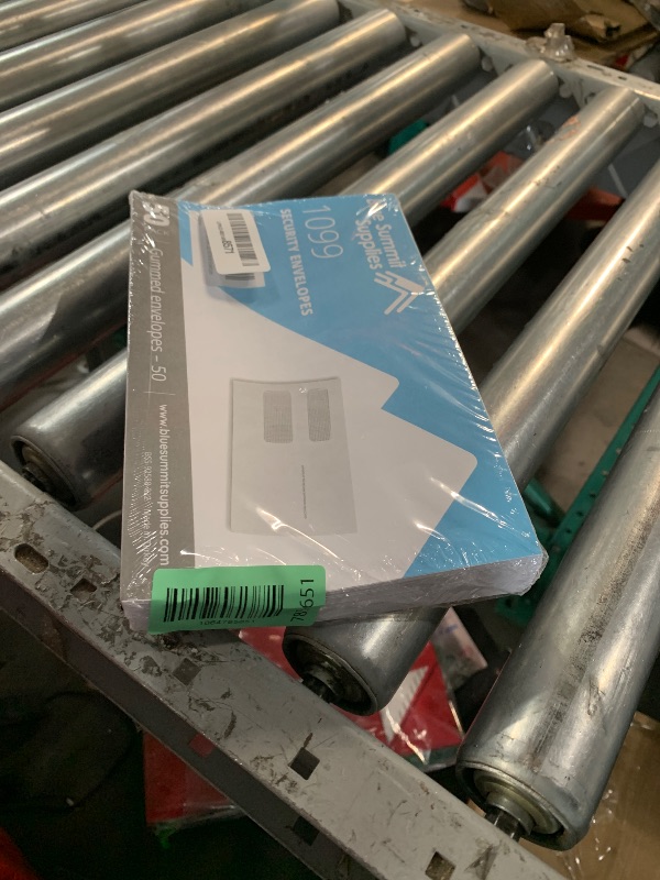 Photo 1 of ***FACTORY SEALED***50 1099 MISC Tax Envelopes - Designed for printed 1099 Laser Forms from Quickbooks or Similar Tax Software - 5 5/8 Inch x 9 Inch, Gummed Flap, 50 Form Envelopes