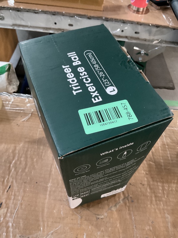 Photo 1 of (SEE NOTES BEFORE BIDDING) Trideer Exercise Ball for Yoga, Pilates & Fitness – Stability Ball Equipment for Home Gym & Office Chair, Core & Balance Training Accessories, Physical Therapy Equipment, Quick Pump Included, 5 Sizes