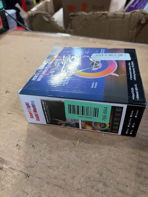 Photo 1 of ***MISSING POWER CORD***
Kesefunm Smart LED Table Lamp, 4-in-1 Wireless Charger Smart Atmosphere Lamp, Night Light, Bluetooth Speaker & Alarm Clock for Bedroom, Office, and Home Decor (Black)