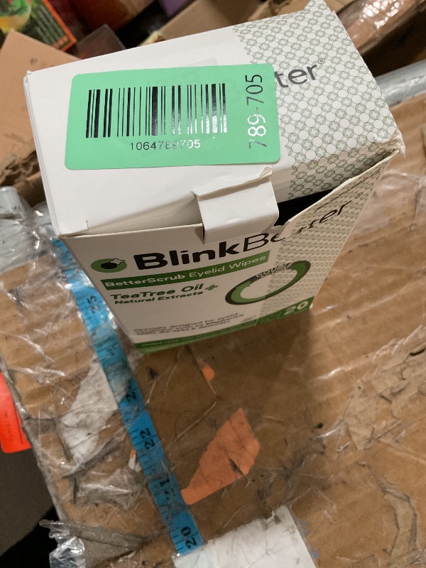 Photo 1 of ***MISSING PARTS***
BlinkBetter Tea Tree Oil Eyelid Wipes - 20 x Natural Blepharitis, MGD & Dry Eye Relief Wipes | Cleansing, Soothing, Dual-Textured, Triple Moisture Formula | Biodegradable & Gentle (Pack of 1, 20)