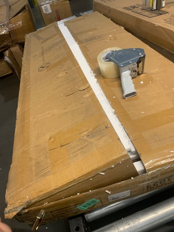 Photo 1 of ***MISSING PARTS***WLIVE TV Stand for 55 Inch TVs, Entertainment Center with Storage Cabinet, Mid-Century TV Stands for Living Room and Bedroom, 50" TV Console, White