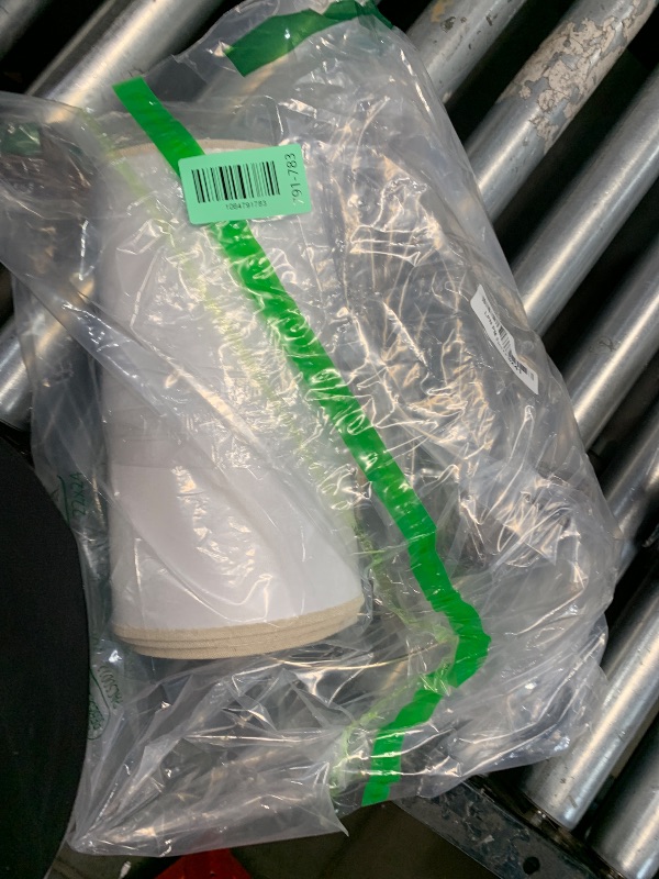 Photo 1 of ***Partial Set, Only 1*** OYEARS 23" Rustic Farmhouse Table Lamp Country Cottage Lamps for Nightstand Tree Trunk Wood Grain Lamp for Bedroom Living Room with Oatmeal Fabric Round Shade Resin Bedside Lamp