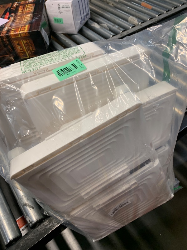 Photo 1 of ***MISSING PARTS***
CTSNSLH 4 Tier Plastic Storage Bins and Boxes Organizer - Stackable with Lids for Bedroom, Living Room, Office - Foldable Containers