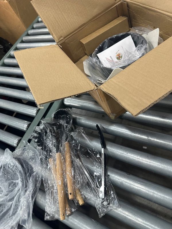 Photo 1 of *** PARTS ONLY *** Astercook Non Stick RV Pots and Pans Ceramic Kitchen Cookware Set with Detachable/Removable Handle, Oven Safe, Induction Ready, Stackable, Black, 21 pcs