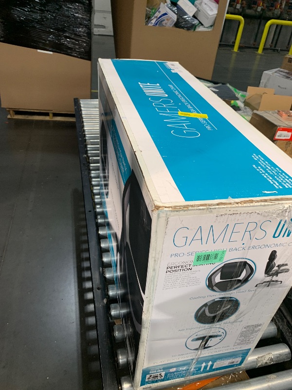 Photo 1 of ***FACTORY SEALED***Gamers Unite™ Pro-Series High Back Ergonomic Gaming Chair with AIR Lumbar Support – Adjustable Recline, Padded Armrests, Comfort Foam Seat, Pro Gamer Desk Chair