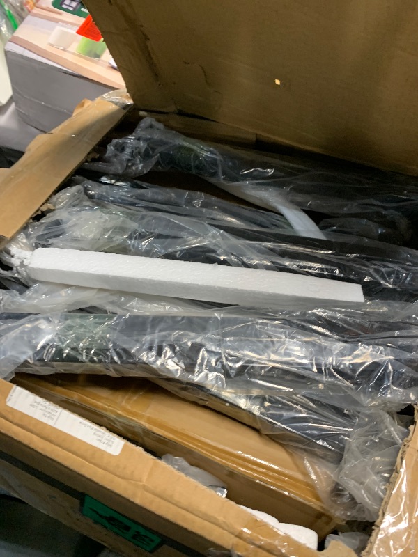 Photo 1 of *** PARTIAL SET *** Sunset Trading Six Cosmic Black Faux Leather Upholstered Dining Chairs with Powder-Coated Metal Legs | Set of 6 | Top to Floor Padded High Backs | Contemporary Kitchen Sidechairs