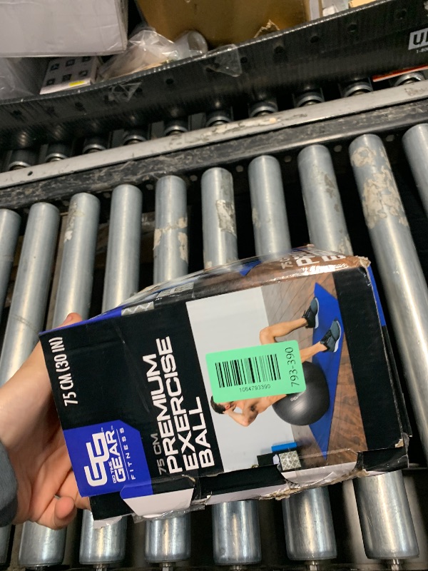 Photo 1 of ***MISSING PUMP**Trideer Exercise Ball for Yoga, Pilates & Fitness – Stability Ball Equipment for Home Gym & Office Chair, Core & Balance Training Accessories, Physical Therapy Equipment, Quick Pump Included, 5 Sizes