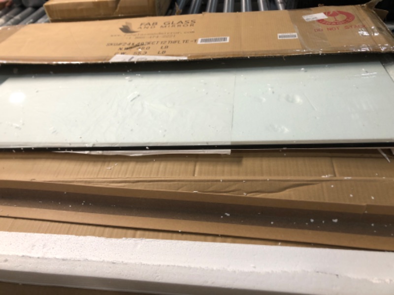 Photo 1 of ****STOCK PHOTO REFERENCE****Btikita 24" x 48" Tempered Glass Table Top Rectangle 0.31" Thick Flat Polished Edge Top Protector for Dining, Patio, Coffee Table (24x48 inch)