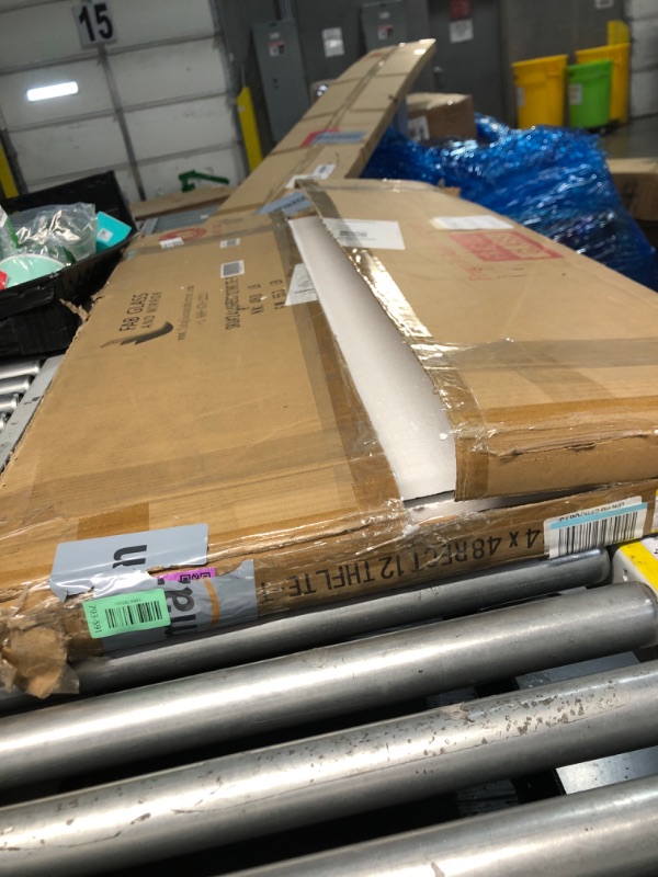 Photo 1 of ****STOCK PHOTO REFERENCE****Btikita 24" x 48" Tempered Glass Table Top Rectangle 0.31" Thick Flat Polished Edge Top Protector for Dining, Patio, Coffee Table (24x48 inch)