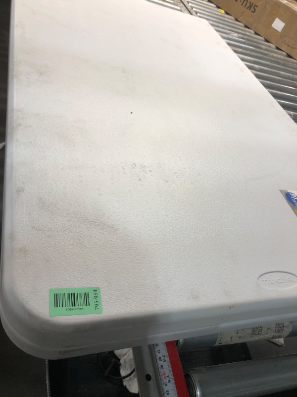 Photo 1 of ****STOCK PHOTO REFERENCE ONLY***Our Modern Space 8 Feet Foldable Table with Built in Handle & Steel Legs | Heavy Duty Portable | Perfect for Party, Dining, Wedding, Events, Picnic Indoor, Outdoor, Camping, Utility, Temporary