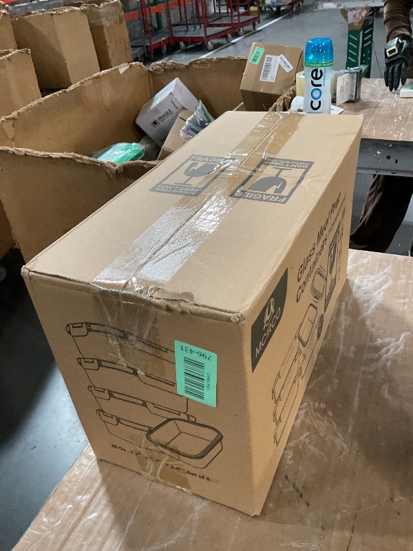 Photo 1 of [5-Packs, 30 Oz] Glass Meal Prep Containers with Snap Locking Lids Glass Food Containers,Airtight Lunch Container,Microwave, Oven, Freezer and Dishwasher