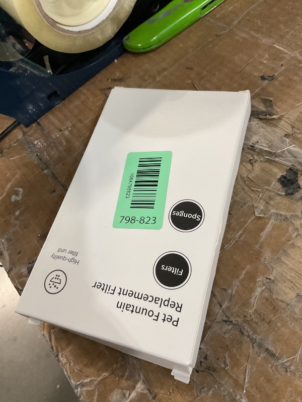 Photo 1 of (6 + 6 Packs) FortuneALL W04SP Model Cat Water Fountain Filter Replacement, Pet Water Fountain Filters for 95oz/2.8L (6 Filters & 6 Sponges)