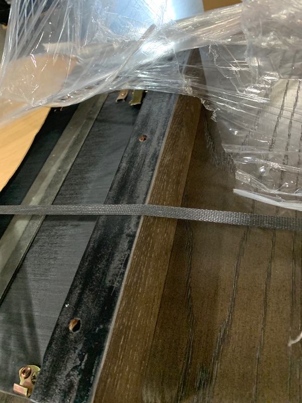 Photo 1 of ***TRUCK/TRAILER PICLKUP ONLY***Signature Design by Ashley Burkhaus Rectangle Dining Room Extension Table, Removable Center Leaf, Seats up to 8, Wood, 40" W x 90" D x 30.25" H, Dark Brown