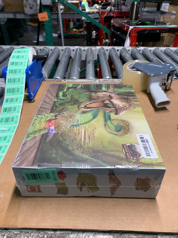 View 2 of ***FACTORY SEALED***GIAT Dinosaur Track Toys - Best Birthday Gifts for 3 4 5 6 7 Year Old Boys Girls, Dinosaur Race Car Track with Light & Sound, Create A Dinosaur World Road Race