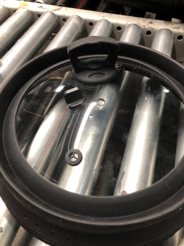 Photo 1 of ***DAMAGED - SEE NOTES/PICTURES***Microwave Splatter Cover Vented Glass Guard Lid with Collapsible Silicone for Food as Pot Cover 11.8 inch Large Plate for 6 7 8 9 10 11 inch Plate Bowl